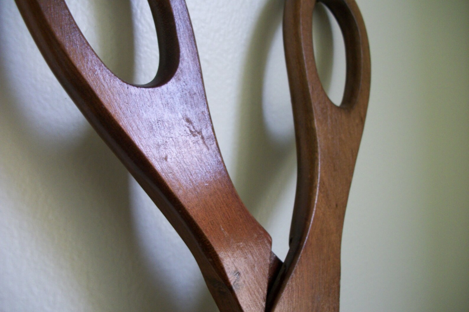 Large Vintage Wooden Scissors Wall Decor Etsy