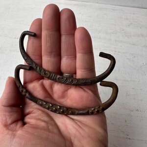 2 Antique Iron Replacement Bail Handles