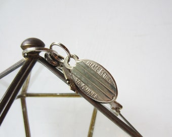 Vintage "Please Return To Owner" Keychain / Fob / ID / Luggage Tag New Old Stock Blank - Metal Stamping Tag - Engraving Tag Property of Tag