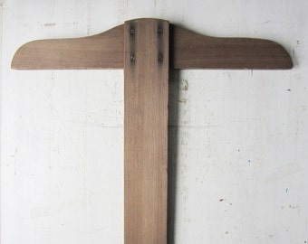 Vintage T-Square - Large Wooden T-Square - Drafting Tool - Vintage Office Decor - Large Scale Wall Decor 44" long
