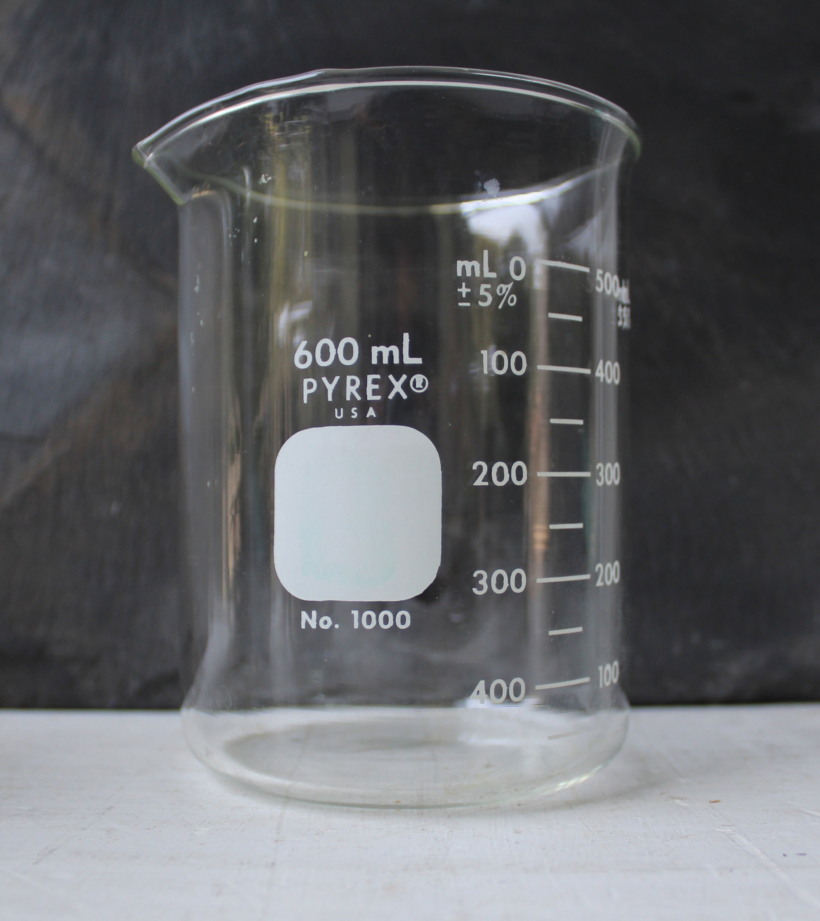 Your Choice Vintage Lab Glass Beaker 1000 Ml 600ml 400 Etsy