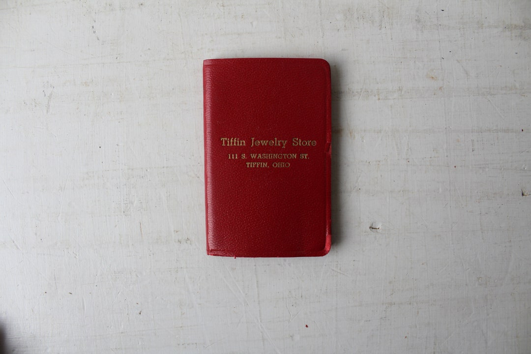 7 Antique Tiffin Jewelry Store Pocket Address Book / Memo Book