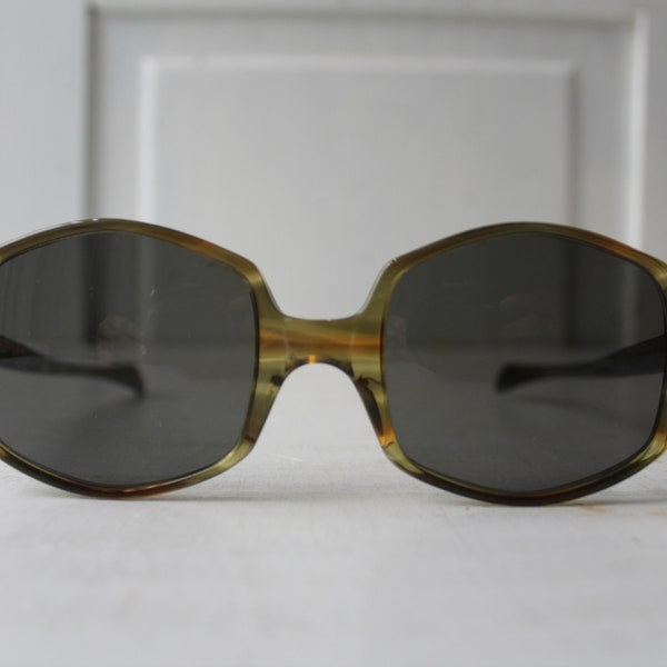 Vintage American Optical Sunglasses - Eyeglass Frames - Hexagon Frame