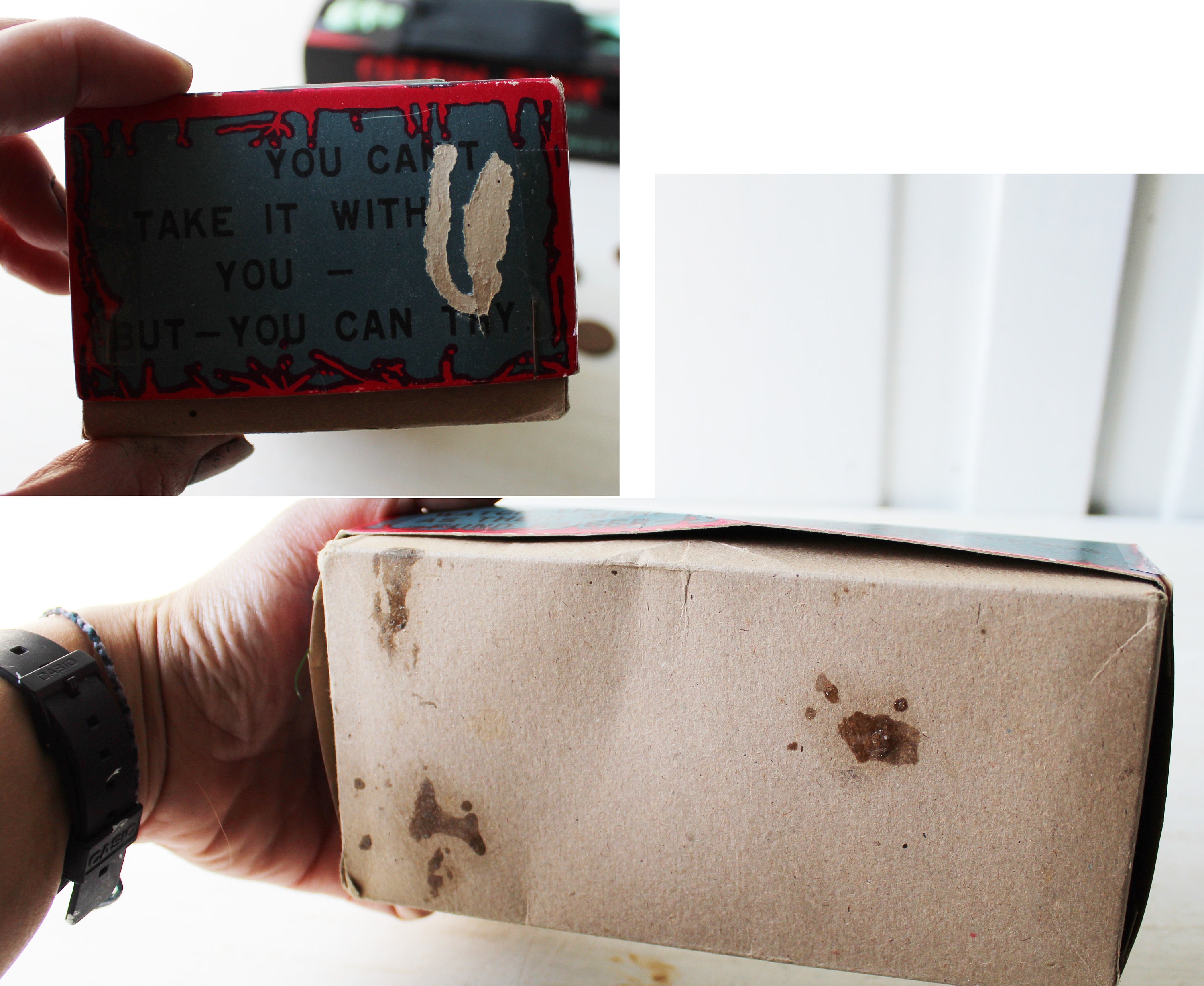 Tirelire mécanique vintage Coffin Bank Made in Japan Yone