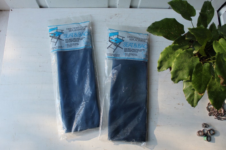 TWO Directors Chair Replacement Seat and Back Fabric Repair Etsy