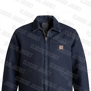 Blue Carhartt Detroit Jacket - Etsy