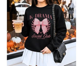 K-Drama Social Club Crewneck | Korean Drama Merch | K-Drama Sweatshirt | KDrama Shirt