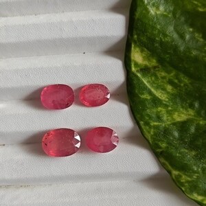 Natural Ruby Stones, July Birthstone Oval Cut from Bangkok
