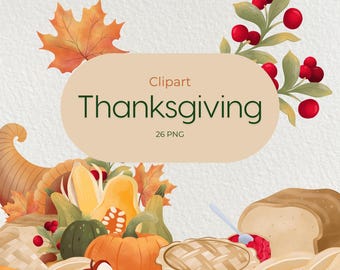Cliparts zum Thema Erntedankfest, Herbsternte, Truthahn, Thanksgiving-Grafiken, Herbst-Cliparts, kommerzielle Nutzung