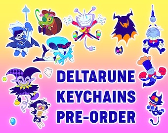 RESERVA // Llaveros Dangely de los Jefes de Deltarune
