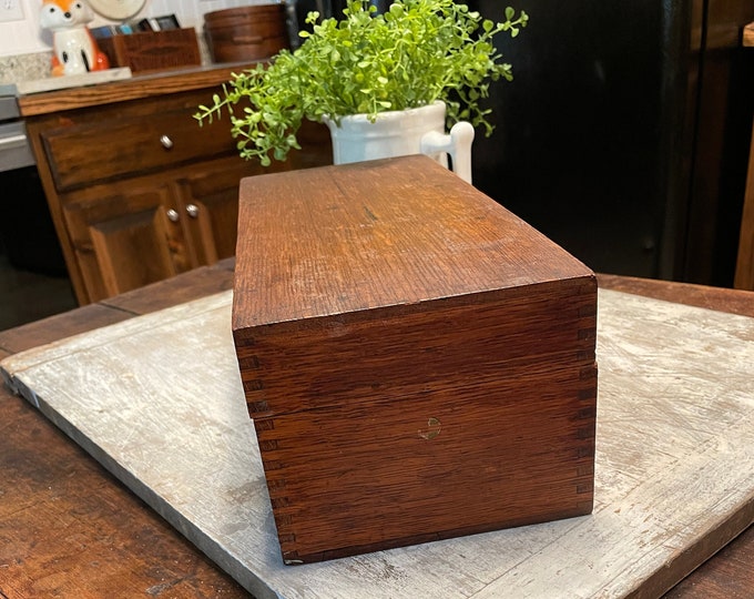 Vintage Globewernicke Card File Box 1920's or 1930's Etsy