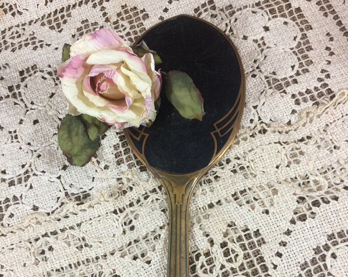 Vintage Art Deco Hand Mirror 1930's Dressing Table Mirror Etsy