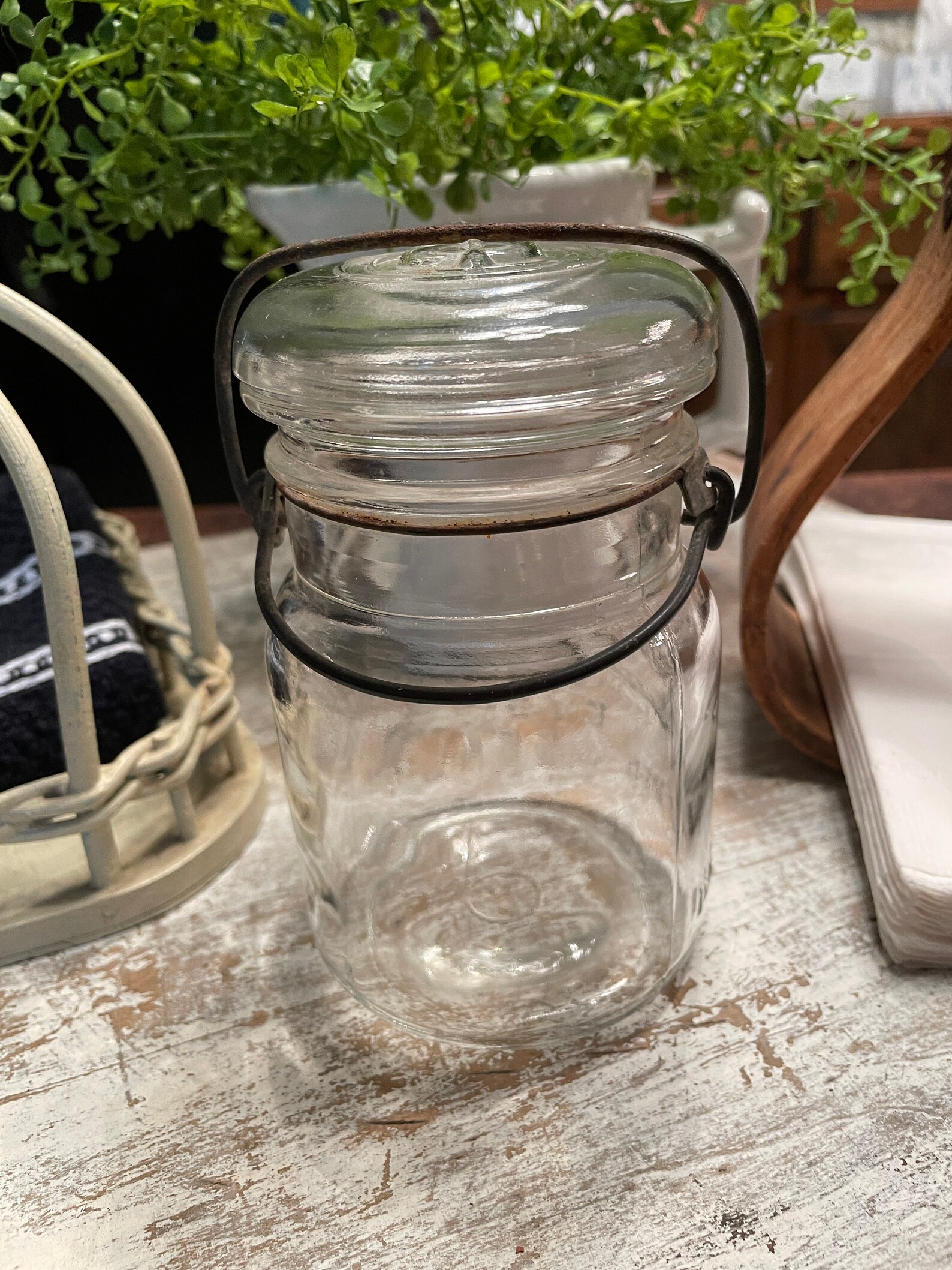 Vintage Canning Jar Drey Improved Ever Last Fruit Jar With Etsy