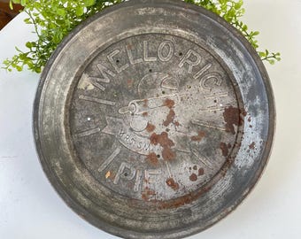 SALE Vintage Mello-Rich Mrs. Smith's Pie Tin: 9 1/2" Pie Pan
