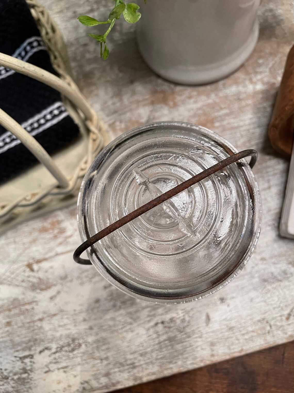 Vintage Canning Jar Drey Improved Ever Last Fruit Jar With Etsy