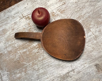 Antique Wooden Butter Scoop Late 1800's to Early 1900's Butter Scoop, Butter Paddle Primitive Scoop
