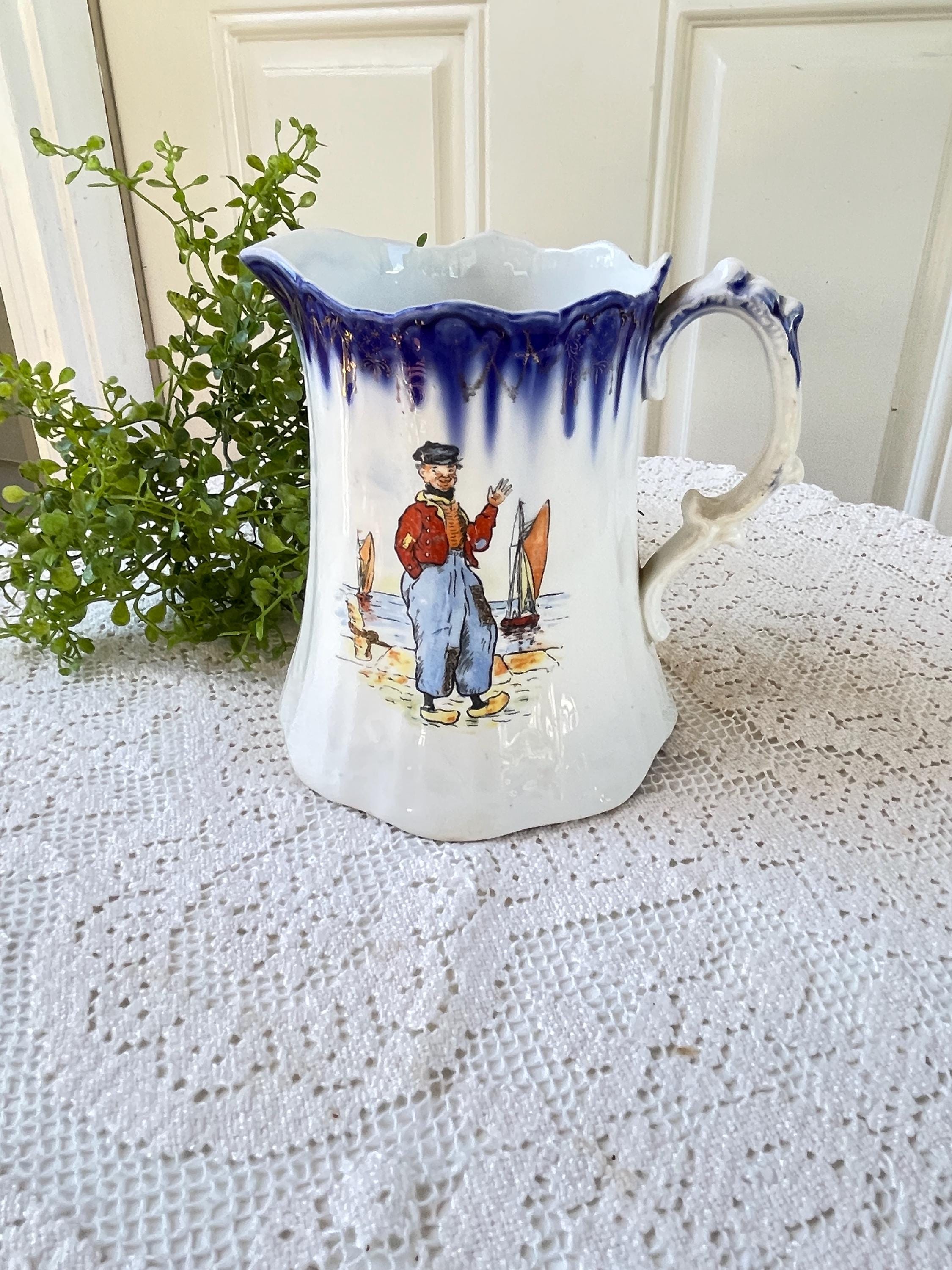 Antique Milk Pitcher - Etsy
