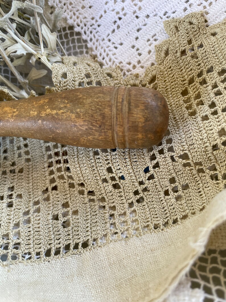 Antique Small Primitive Darner 1920's Sock Darning Tool Sewing Tool image 4