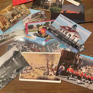 Vintage Lot of 20 Postcards, 1920&#39;s through 1980&#39;s, Used and Unused Random Lot USA, Foreign, Architectural, Art, Topicals, Styles