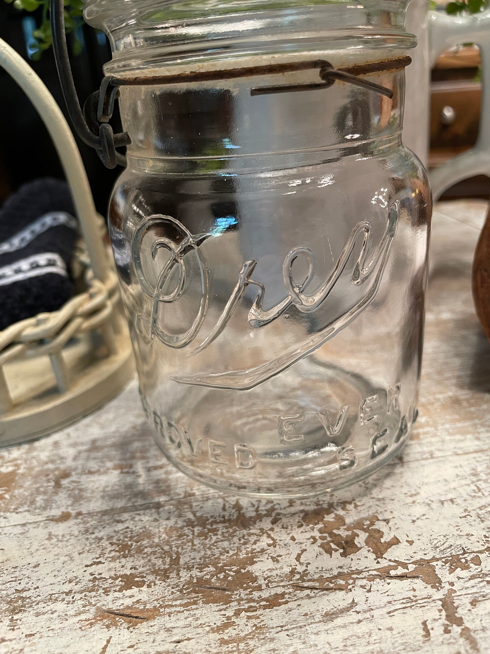 Vintage Canning Jar Drey Improved Ever Last Fruit Jar With Etsy