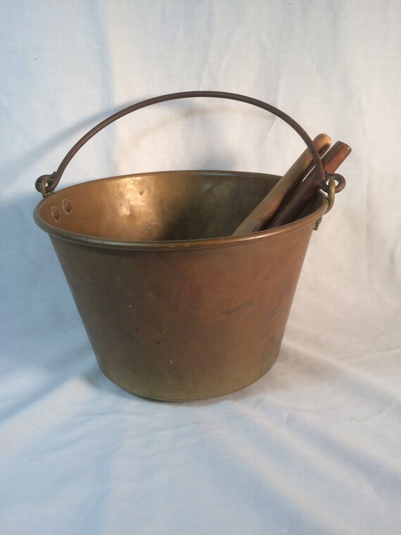 Antique Brass Jelly Kettle C 1900 The American Brass Kettle Etsy