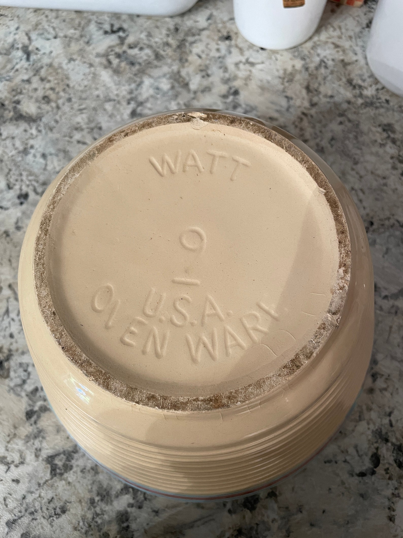 Vintage Watt Oven Ware 9 Bowl 1940's Yellowware Bowl Etsy