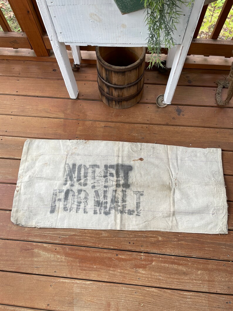 Antique Grain Sack 1928 Froedtert Grain & Malting Co. Etsy