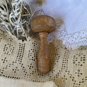 Antique Small Primitive Darner 1920's Sock Darning Tool Sewing Tool image 1