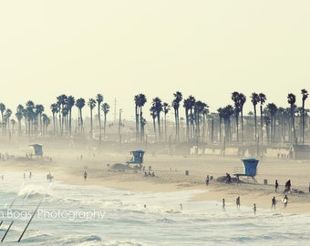 Summer Day at the Beach - 16x24 Photo of Huntington Beach California, Beach House Decor, Wall Art, California Photography