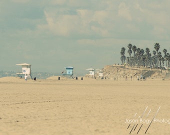 Warm Glow Beach Scene - California Beach