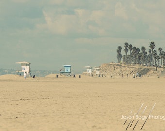 Warm Glow Beach Scene - California Beach