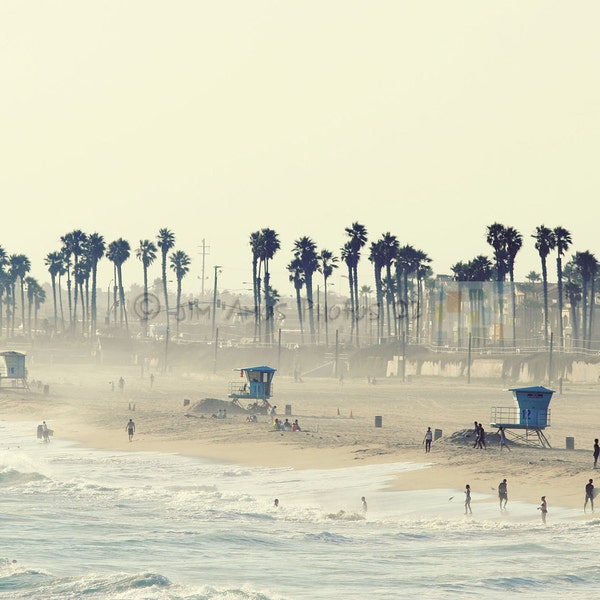 Huntington Beach California 8x12 Photo - Summer Day at the Beach