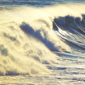 Ocean Wave Photo Modern Beach Decor Photograph image 1