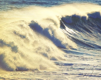 Ocean Wave Photo - Modern Beach Decor Photograph