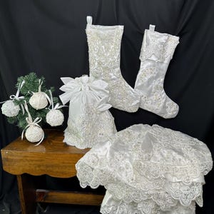 christmas tree skirt made from wedding dress Repurpose Droopy Brown Dress |