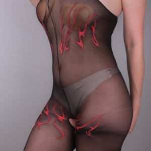 uniformeMini Robe Sexy Moulante Courte Résille Bodystockings Lingerie