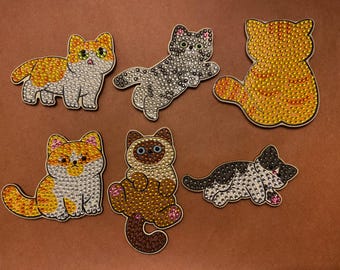 Diamond Art Magnets - 'Sparkly Cat Magnet'