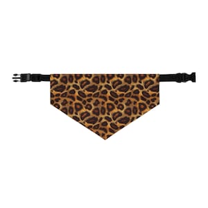 Leopard Print Pet Bandana Collar, Stylish Dog Accessory, Perfect for Pet Parties, Halloween, Everyday Fashion, Pet Lover Gift