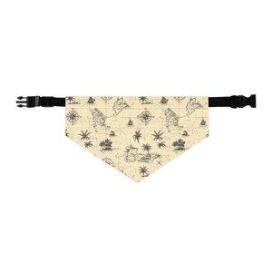 Adventure Map Haustier-Bandana-Halsband | Niedliches Hundezubehör, Reise-Thema Haustier Geschenk, stilvolle Hundebekleidung, Haustier-Mode, Weihnachtsgeschenk