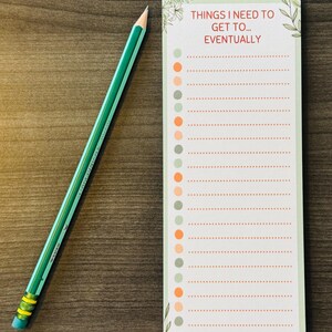 Funny To-Do List Notepad – Floral Desk Stationery, 50 Lined Pages