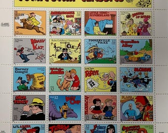 Arkusz znaczków „Klasyki komiksowe”