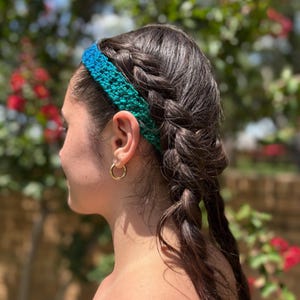 Handmade Crochet Headband: Colorful Hair Accessory