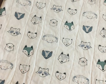 Pine Lullaby Whole Cloth Baby Quilt