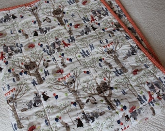 Wholecloth Baby Boy Quilt