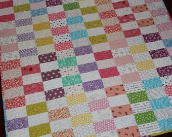 Modern Bright Baby Coin Quilt