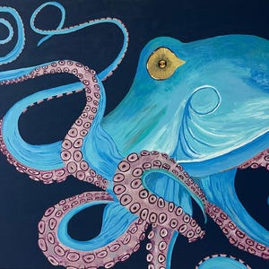 Octopus Canvas Painting