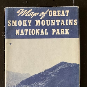 Vintage 1940's Reisebroschüre - Great Smoky Mountains National Park - USA
