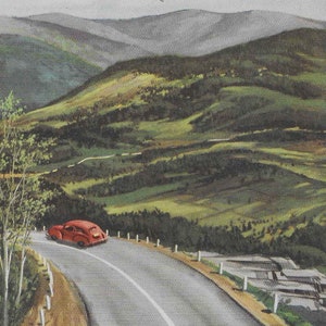 Mid Century Travel - Feuille de route - USA - Esso -Nord-Est des États-Unis
