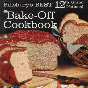 Vintage Mid-Century Cookbook - Pillsbury's Best - 12th Grand National Bake-off - Recipes