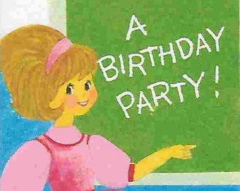 Vintage Midcentury Unused Birthday Party Invitations - Set of Three - American Greetings